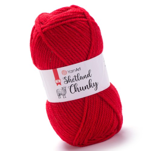 YarnArt Shetland Chunky 607 Czerwony (100gr/150mt)