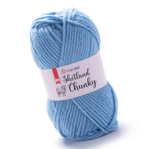 YarnArt Shetland Chunky 636 Jasny Niebieski (100gr/150mt)