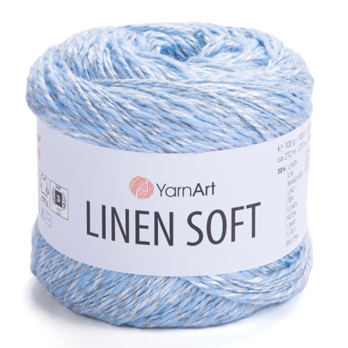 YarnArt Linen Soft 7319 Jasny Niebieski (100gr/272mt)
