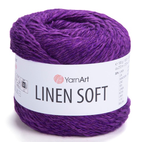 YarnArt Linen Soft 7324 Ciemny Fioletowy (100gr/272mt)