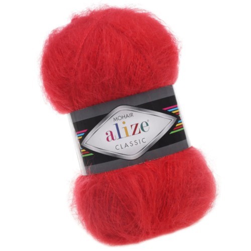 Alize Mohair Classic 56 Czerwony (100gr/200mt)