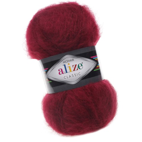 Alize Mohair Classic 57 Bordowy (100gr/200mt)