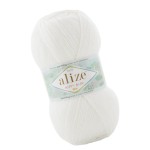 Alize Happy Baby New 55 Biały (100gr/320mt)