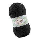 Alize Happy Baby New 60 Czarny (100gr/320mt)
