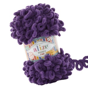 Alize Puffy Fine 44 Ciemny Fioletowy (100gr/14,5mt)