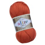 Alize Diva 36 Ceglasty Efekt Jedwabiu (100gr/350mt)