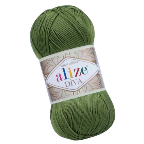 Alize Diva 79 Bazyliowy Efekt Jedwabiu (100gr/350mt)