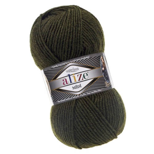 Alize Superlana Midi 241 Zgniły Zielony (100gr/170mt)