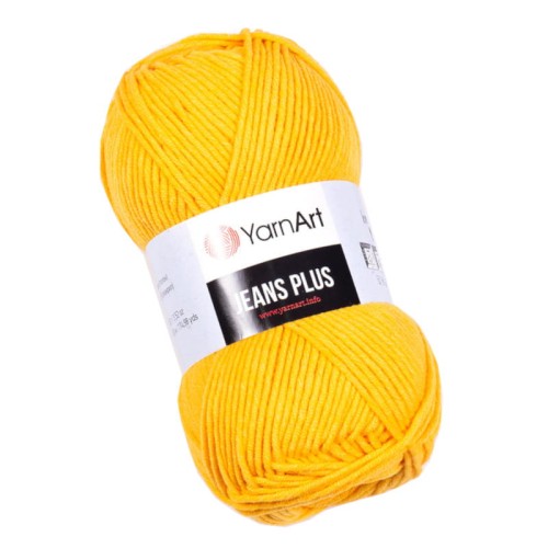 YarnArt Jeans Plus 35 Żółty (100gr/160mt)