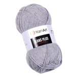 YarnArt Jeans Plus 46 Popielaty (100gr/160mt)
