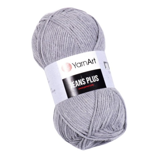 YarnArt Jeans Plus 46 Popielaty (100gr/160mt)