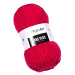 YarnArt Jeans Plus 51 Malinowy (100gr/160mt)