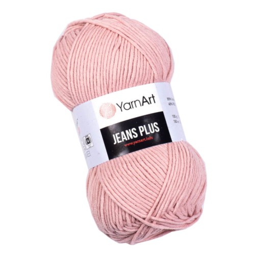 YarnArt Jeans Plus 83 Pudrowy (100gr/160mt)