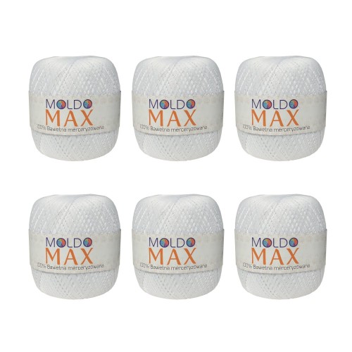Moldo Max  Biały pakiet 6 x (100gr/565mt)