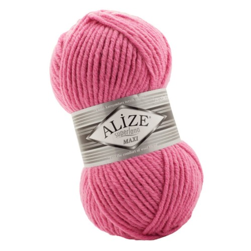 Alize Superlana Maxi 178 Ciemny Różowy (100gr/100mt)