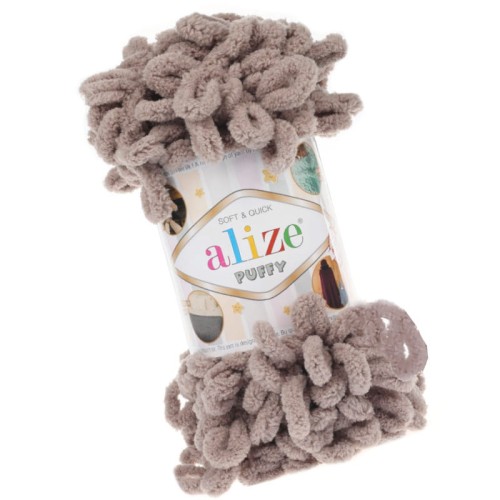 Alize Puffy 268 Ciemny Beżowy (100gr/9mt)
