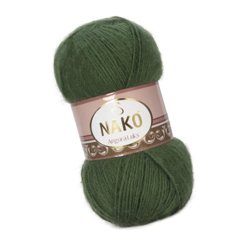 Nako Angora Luks 10665 Ciemny Zielony (100gr/550mt)