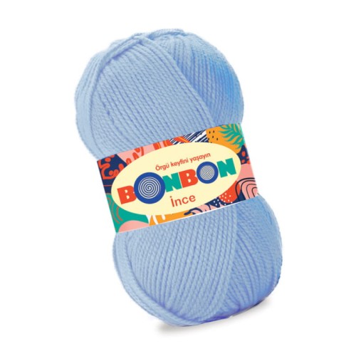 Nako BonBon Ince 98328 Jasny Niebieski (100gr/300mt)