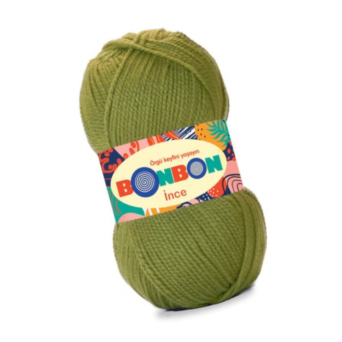 Nako BonBon Ince 98229 Jasny Oliwkowy (100gr/300mt)