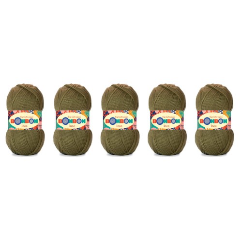 Nako BonBon Ince 98326 Oliwkowy - Pakiet 5 x (100gr/300mt)