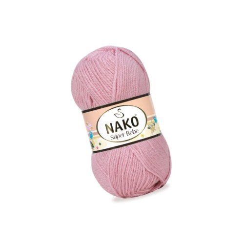 Nako Super Bebe 247 Pudrowy Różowy (50gr/180mt)