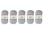 Nako Super Bebe 195 Jasny Popielaty - Pakiet 5 x (50gr/180mt)