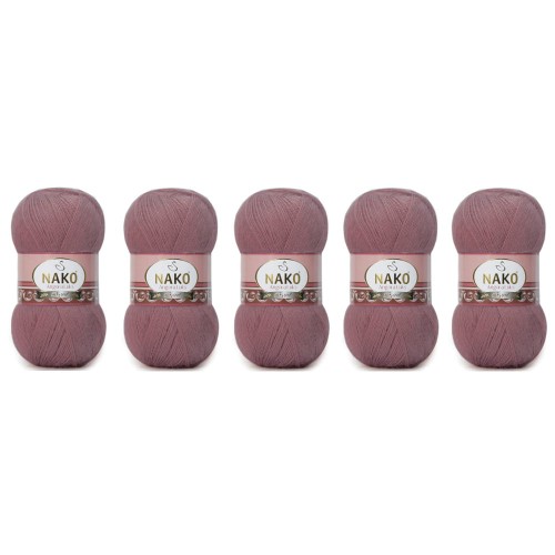 Nako Angora Luks 10215 Blady Wrzosowy - Pakiet 5 x (100gr/550mt)