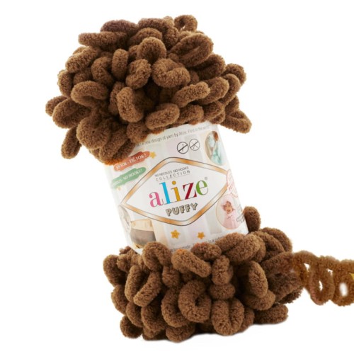 Alize Puffy 321 Jasny Brązowy (100gr/9mt)