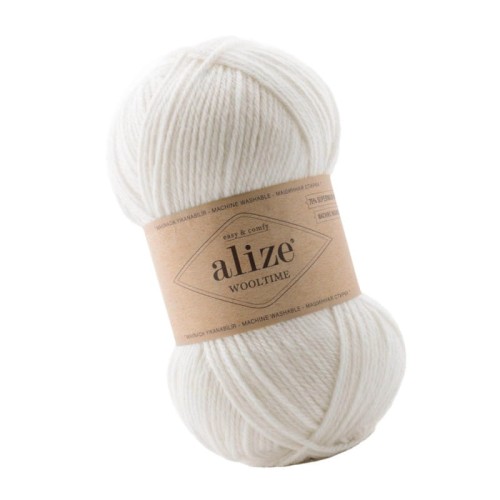 Alize Wooltime 55 Biały (100gr/200mt)