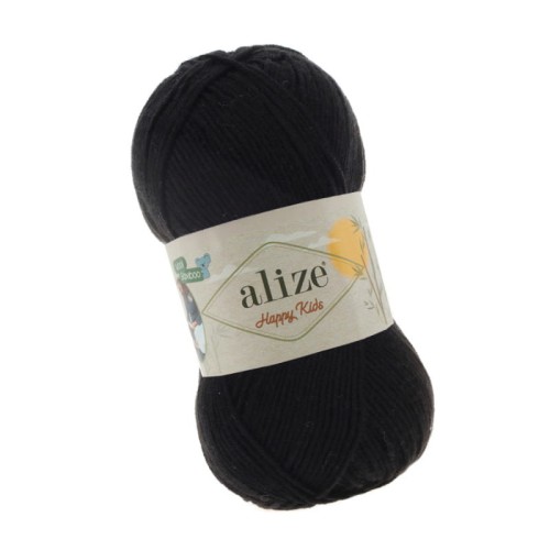 Alize Happy Kids 60 Czarny (100gr/310mt)