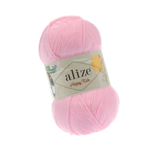 Alize Happy Kids 185 Jasny Różowy (100gr/310mt)