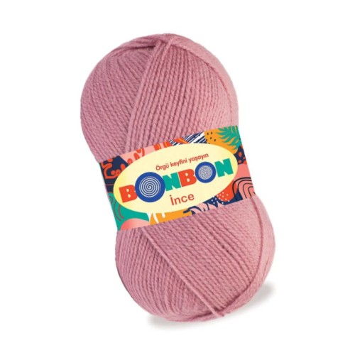 Nako BonBon Ince 98224 Brudny Róż (100gr/300mt)