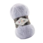 Alize Mohair Classic 224 Delikatnie Fiołkowy Popiel (100gr/200mt)