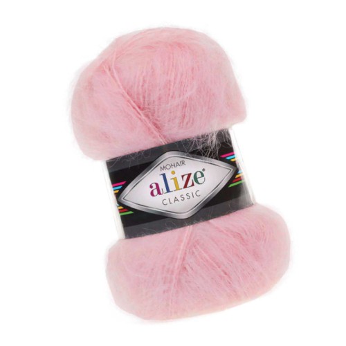 Alize Mohair Classic 271 Pudrowy Różowy (100gr/200mt)