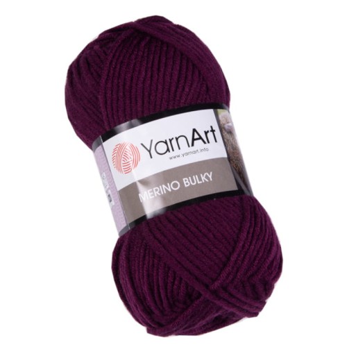YarnArt Merino Bulky 10094 Śliwkowy (100gr/100mt)