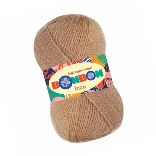 Nako BonBon Ince 98672 Ciemny Beżowy (100gr/300mt)