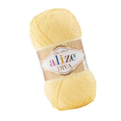 Alize Diva 187 Ananasowy Efekt Jedwabiu (100gr/350mt)