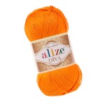 Alize Diva 120 Pomarańczowy Efekt Jedwabiu (100gr/350mt)
