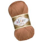 Alize Diva 261 Jasny Brązowy Efekt Jedwabiu (100gr/350mt)