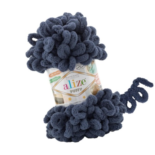 Alize Puffy 900 Ciemny Jeansowy (100gr/9mt)