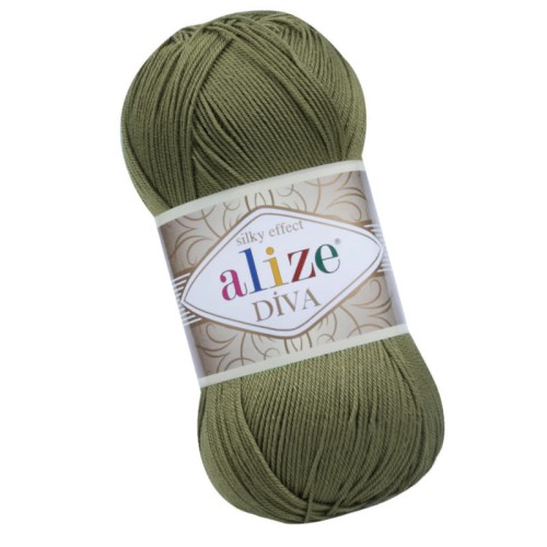 Alize Diva 273 Jasny Khaki Efekt Jedwabiu (100gr/350mt)