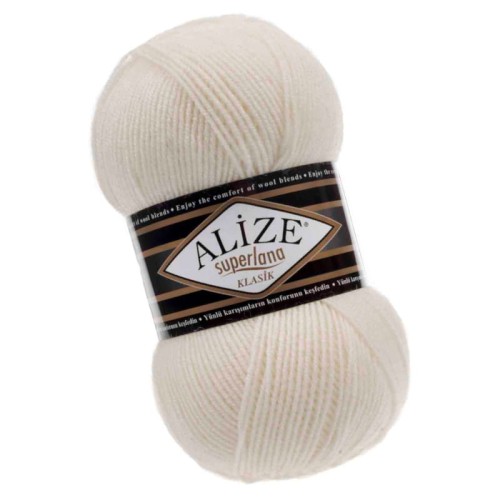 Alize Superlana Klasik 62 Jasny Kremowy (100gr/280mt)