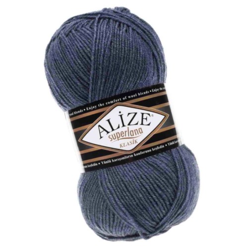 Alize Superlana Klasik 203 Jeansowy (100gr/280mt)