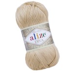 Alize Diva 368 Jasny Beżowy Efekt Jedwabiu (100gr/350mt)