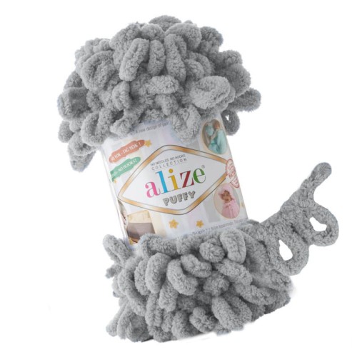 Alize Puffy 302 Szary (100gr/9mt)