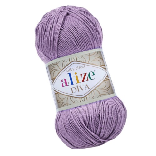 Alize Diva 622 Lawendowy Efekt Jedwabiu (100gr/350mt)