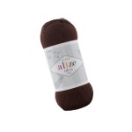 Alize Diva Fine 26 Brązowy Efekt Jedwabiu (100gr/600mt)