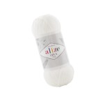 Alize Diva Fine 55 Biały Efekt Jedwabiu (100gr/600mt)