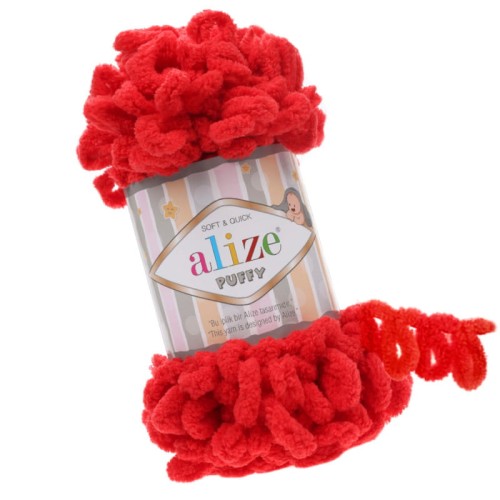 Alize Puffy 56 Czerwony (100gr/9mt)