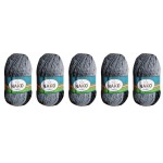 Nako Ombre 20314 Czarno-Szary - Pakiet 5 x (100gr/190mt)
